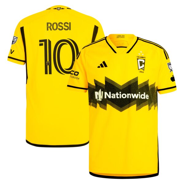 Diego Rossi Columbus Crew 2024 The Home Kit Authentic Player Jersey - Yellow