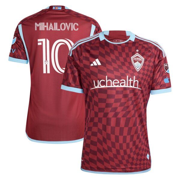 Djordje Mihailovic Colorado Rapids 2024 One Flag Kit Authentic Player Jersey - Burgundy