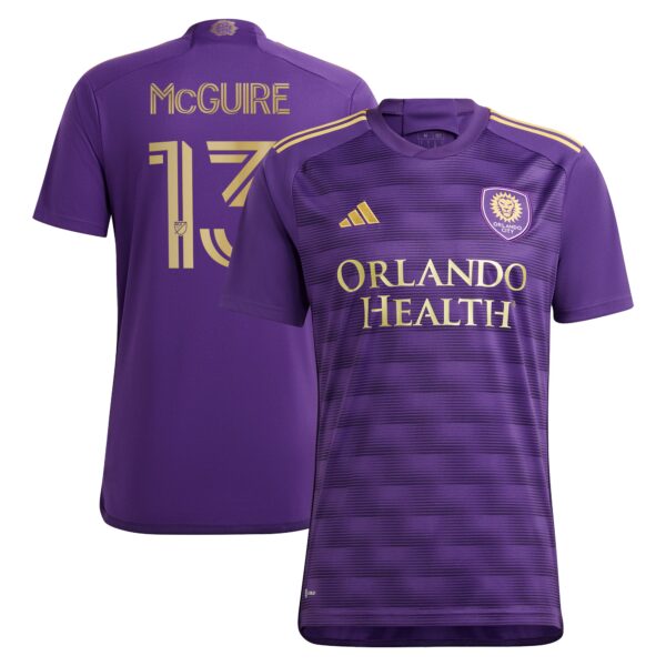 Duncan McGuire Orlando City SC 2024 The Wall Kit Fan Version Player Jersey - Purple