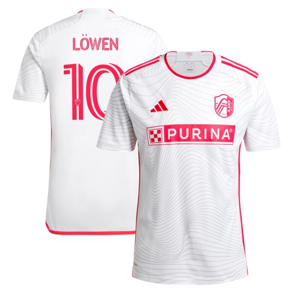 Eduard Löwen St. Louis City SC 2024 The Confluence Kit Fan Version Player Jersey - White