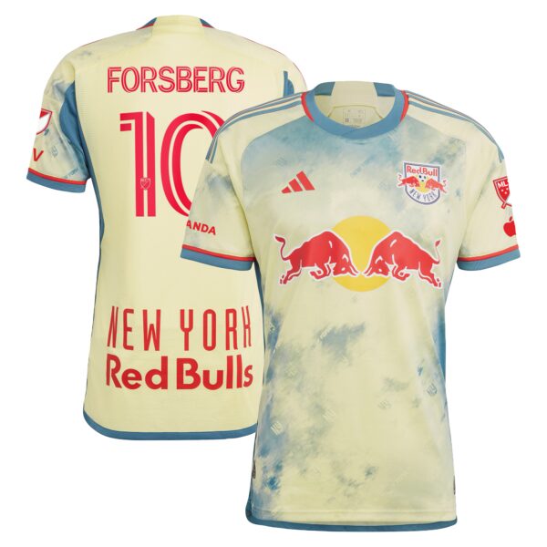 Emil Forsberg New York Red Bulls 2024 Daniel Patrick Kit Authentic Player Jersey - Yellow