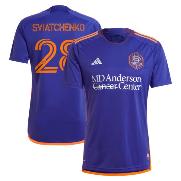 Erik Sviatchenko Houston Dynamo FC 2024 Still Holdin' Fan Version Player Jersey - Purple