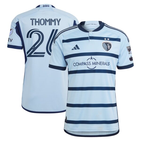 Erik Thommy Sporting Kansas City 2024 Hoops 4.0 Authentic Player Jersey - Light Blue