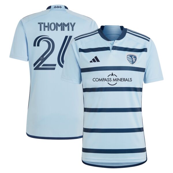 Erik Thommy Sporting Kansas City 2024 Hoops 4.0 Fan Version Player Jersey - Light Blue