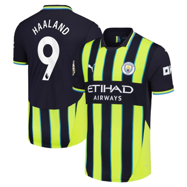 Erling Haaland Manchester City 2024/25 Away Authentic Player Jersey - Navy