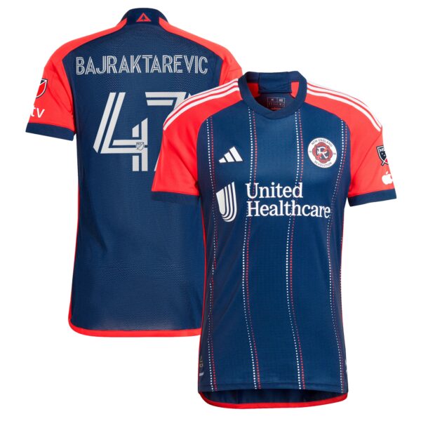 Esmir Bajraktarevic New England Revolution 2024 Boston Tea Party Authentic Player Jersey - Navy