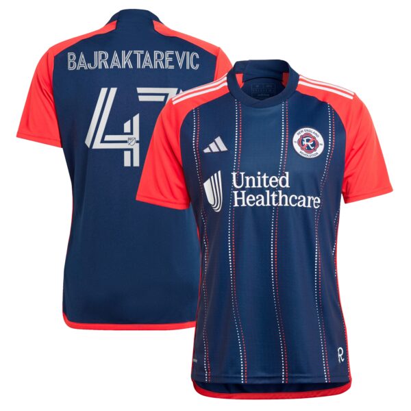 Esmir Bajraktarevic New England Revolution 2024 Boston Tea Party Fan Version Player Jersey - Navy