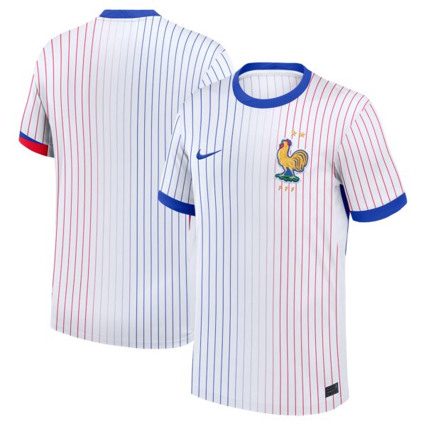 France National Team 2024 Away Fan Version Blank Jersey - White