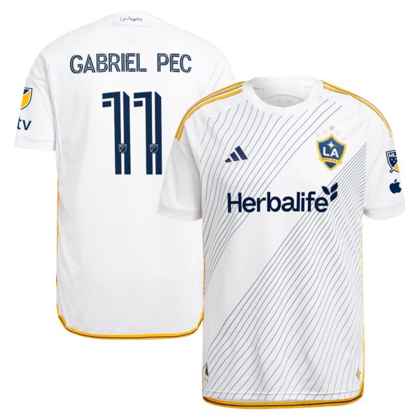 Gabriel Pec LA Galaxy 2024 Angelino Kit Authentic Player Jersey - White