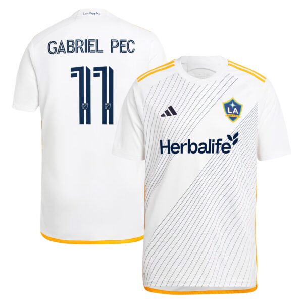 Gabriel Pec LA Galaxy 2024 Angelino Kit Fan Version Player Jersey - White