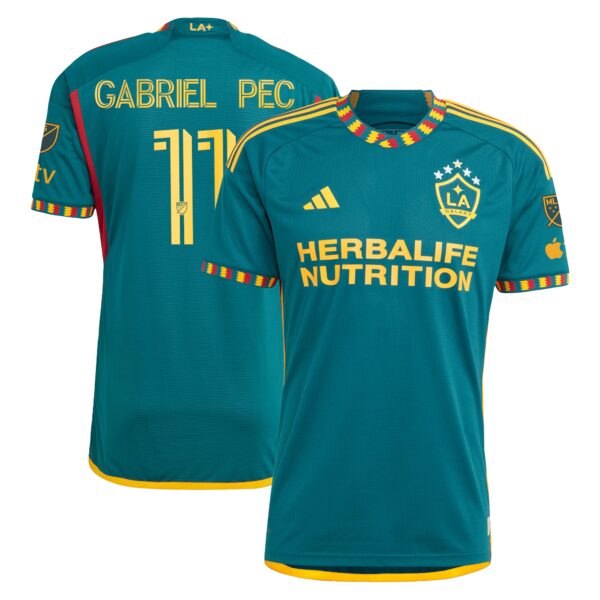 Gabriel Pec LA Galaxy 2024 LA Kit Authentic Player Jersey - Green