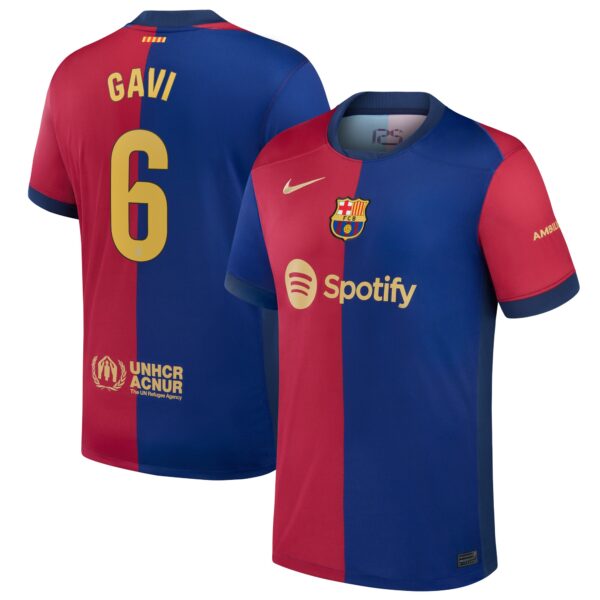 Gavi Barcelona 2024/25 Home Fan Version Player Jersey - Royal