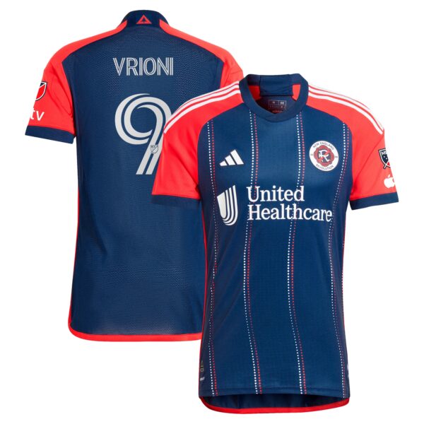 Giacomo Vrioni New England Revolution 2024 Boston Tea Party Authentic Player Jersey - Navy