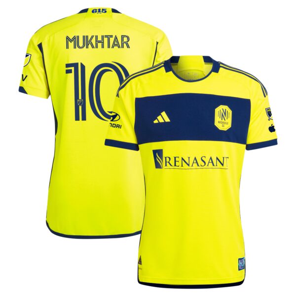 Hany Mukhtar Nashville SC 2024 The 615 Kit Authentic Player Jersey - Yellow