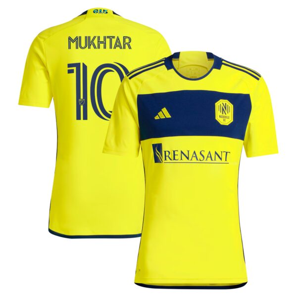 Hany Mukhtar Nashville SC 2024 The 615 Kit Fan Version Player Jersey - Yellow