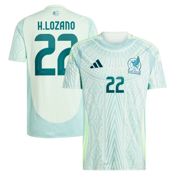 Hirving Lozano Mexico National Team 2024 Away Fan Version Player Jersey - Green