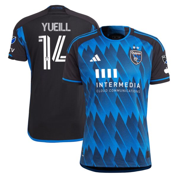 Jackson Yueill San Jose Earthquakes 2024 Active Fault Authentic Player Jersey - Blue