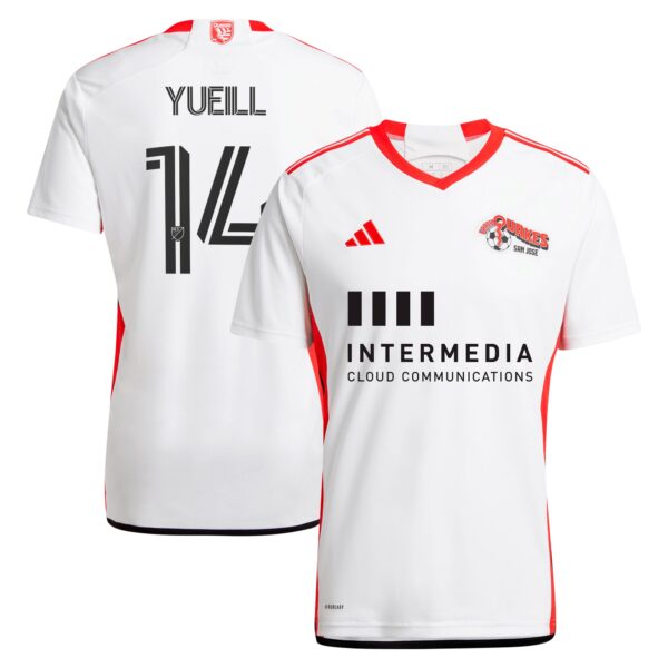 Jackson Yueill San Jose Earthquakes 2024 The 50 Kit Fan Version Player Jersey - White