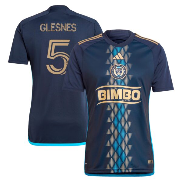 Jakob Glesnes Philadelphia Union 2024 The XV Kit Fan Version Player Jersey - Navy