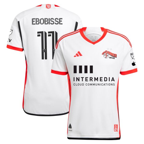 Jeremy Ebobisse San Jose Earthquakes 2024 The 50 Kit Authentic Player Jersey - White