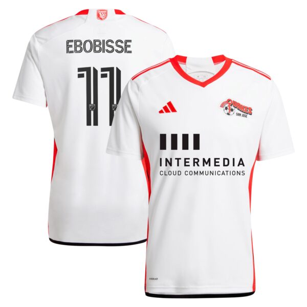 Jeremy Ebobisse San Jose Earthquakes 2024 The 50 Kit Fan Version Player Jersey - White