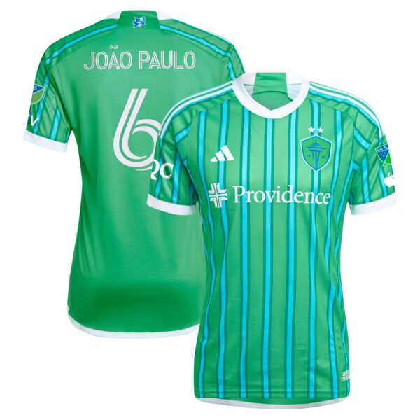 Joao Paulo Seattle Sounders FC 2024 The Anniversary Kit Authentic Player Jersey - Green