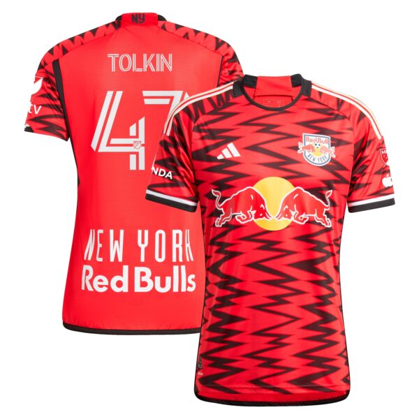 John Tolkin New York Red Bulls 2024 Legacy Authentic Player Jersey - Red