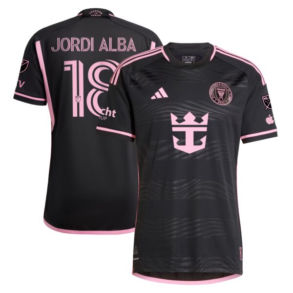 Jordi Alba Ramos Inter Miami CF 2024 La Noche Authentic Player Jersey - Black