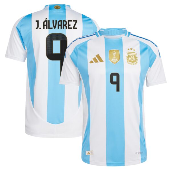 Julián Álvarez Argentina National Team 2024 Home Authentic Jersey - White