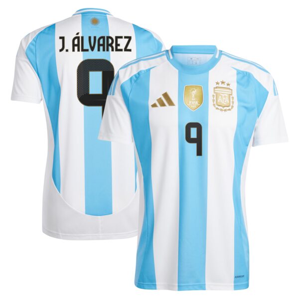 Julián Álvarez Argentina National Team 2024 Home Fan Version Jersey - White