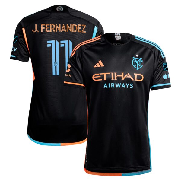 Julian Fernandez New York City FC 2024 24/7 Kit Authentic Player Jersey - Black