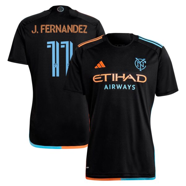 Julian Fernandez New York City FC 2024 24/7 Kit Fan Version Player Jersey - Black