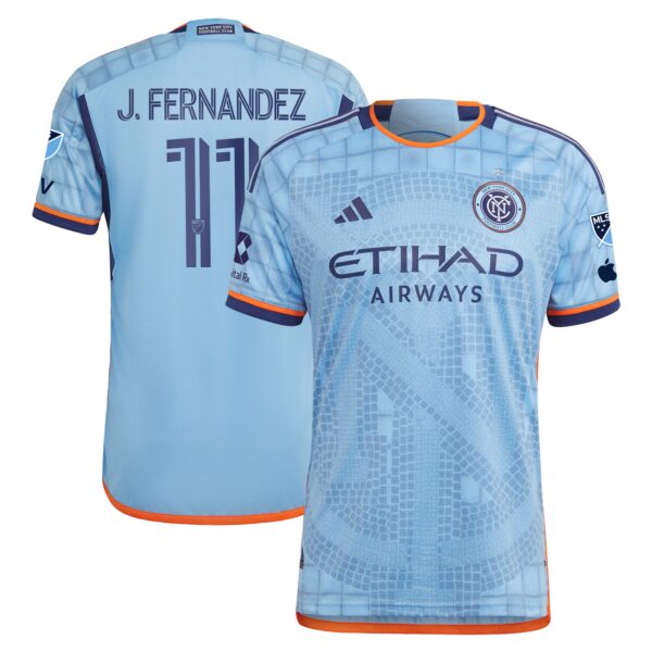 Julian Fernandez New York City FC 2024 The Interboro Kit Authentic Player Jersey - Sky Blue