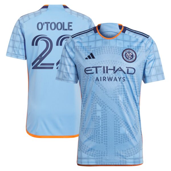 Kevin O'Toole New York City FC 2024 The Interboro Kit Fan Version Player Jersey - Light Blue