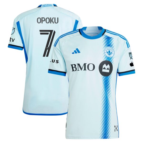 Kwadwo Opoku CF Montreal 2024 La Main Authentic Player Jersey - Light Blue