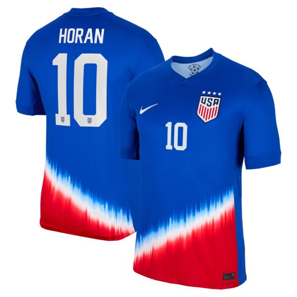 Lindsey Horan USWNT 2024 Away Stadium Fan Version Player Jersey - Royal