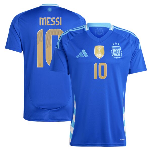 Lionel Messi Argentina National Team 2024 Away Fan Version Player Jersey - Blue