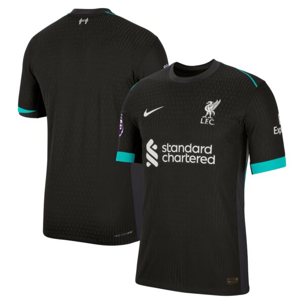 Liverpool 2024/25 Away Authentic Blank Patch Jersey - Forest Green