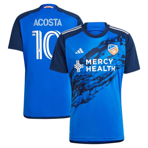 Luciano Acosta FC Cincinnati 2024 River Kit Fan Version Player Jersey - Blue