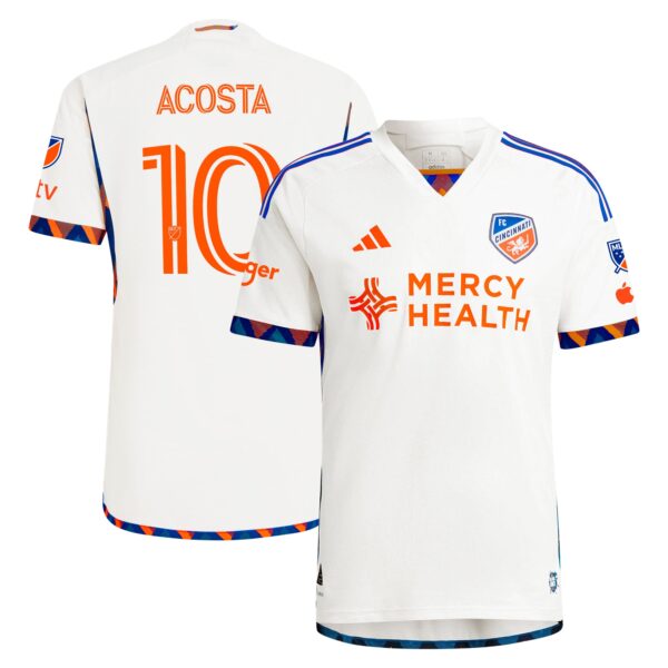 Luciano Acosta FC Cincinnati 2024 The Canvas Kit Authentic Player Jersey - White