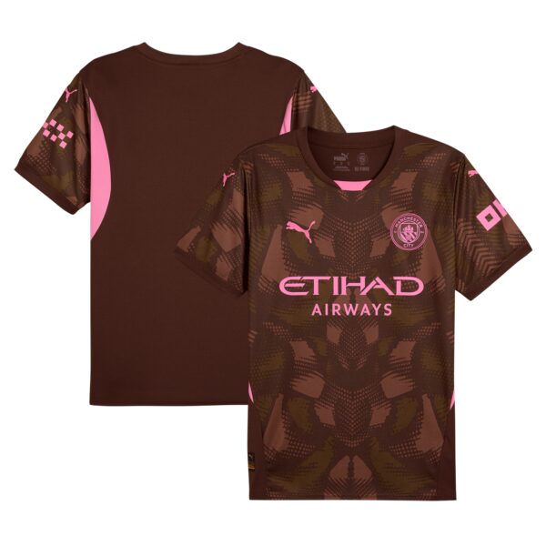 Manchester City 2024/25 Fan Version Short Sleeve Goalkeeper Jersey - Brown