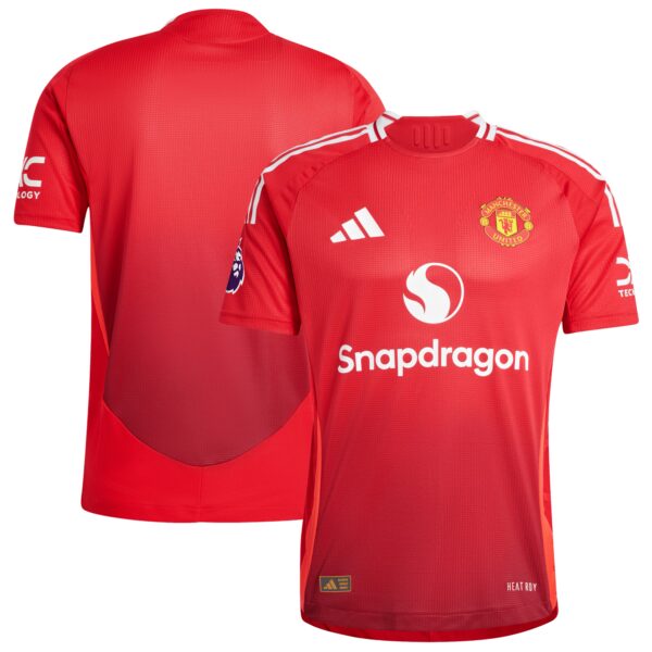 Manchester United 2024/25 Home Authentic Patch Jersey - Red