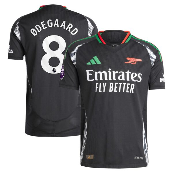 Martin Odegaard Arsenal 2024/25 Away Authentic Player Jersey - Black