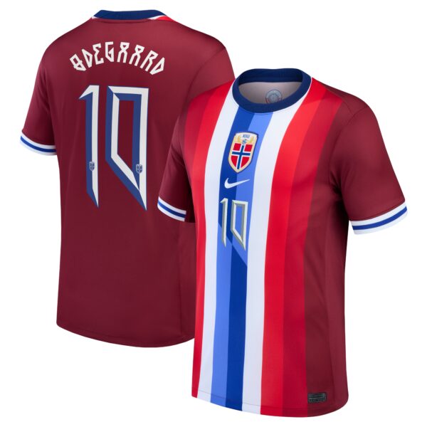 Martin Odegaard Norway National Team 2024 Home Fan Version Jersey - Red