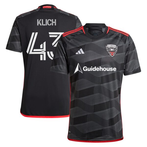 Mateusz Klich D.C. United 2024 The Icon Kit Fan Version Player Jersey - Black