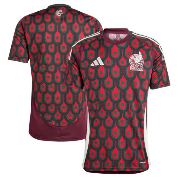 Mexico National Team 2024 Home Fan Version Jersey - Burgundy