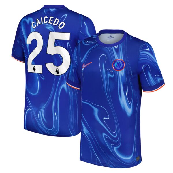 Moisés Caicedo Chelsea 2024/25 Home Fan Version Player Jersey - Blue