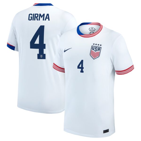 Naomi Girma USWNT 2024 Home Fan Version Jersey - White