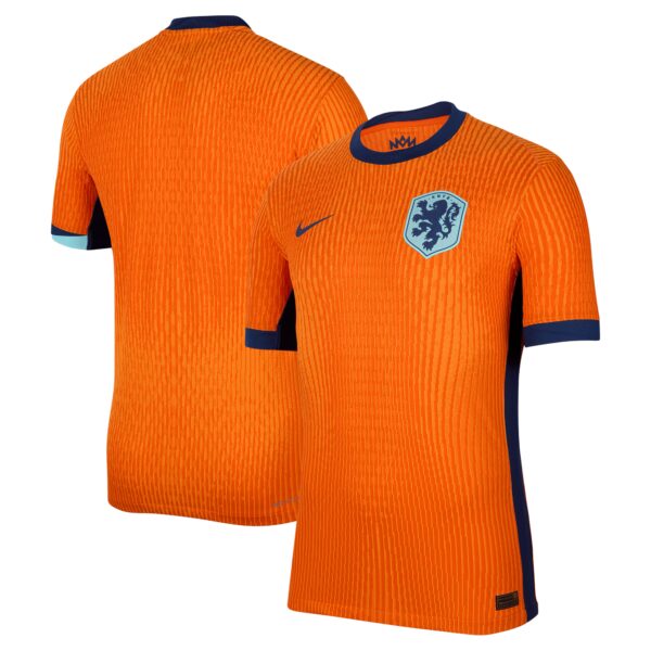 Netherlands National Team 2024 Home Authentic Blank Jersey - Orange