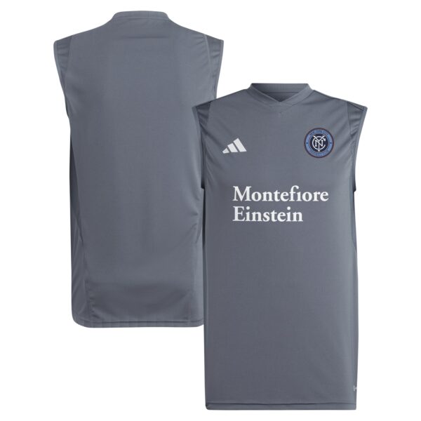 New York City FC 2024 Sleeveless Training Jersey - Gray